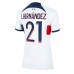 Paris Saint-Germain Lucas Hernandez #21 Replika Borta matchkläder Dam 2023-24 Korta ärmar